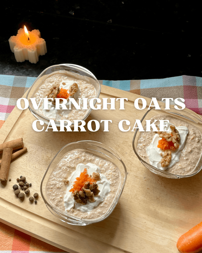 Overnight Oats με γεύση Carrot Cake