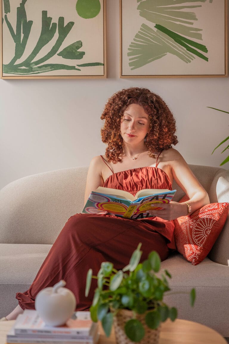 Nikoleta Adamidi in a relaxed setting at the nutritional care center